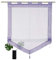 SIMPVALE Tenda a Pacchetto Finestre, Viola 45 x 140 cm Tende Romana, Tende per Interni in Voile Trasparente con Decorazione con Nappe per Cucina, Bagno, Balcone