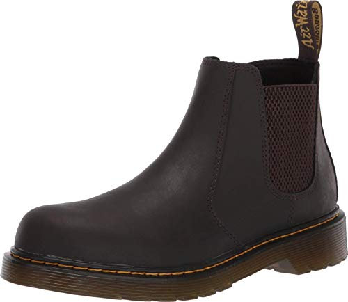 Dr. Martens 2976 Y, Anfibi Unisex-Adulto, Dark Brown Wildhorse Lamper, 40 EU