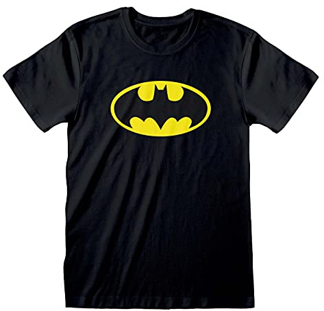 BATMAN Men's Yellow Logo T-Shirt