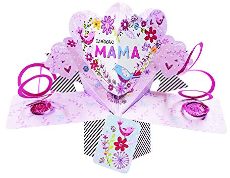 Suki Gifts 19425 3D Pop Up Card 'Dearest Mama' (Multi-Colour)