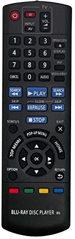 N2QAYB000577 Ersatz Fernbedienung - VINABTY N2QAYB000577 Ersatz-Fernbedienung für Panasonic N2QAYB000577 Blu-Ray DVD Player DMP-BD75EB DMP-BD75 Remote Controller