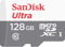 SANDISK Ultra MICROSDXC 128GB + SD Adapter 100MB/S Class 10 UHS-I - Tablet Packaging