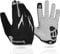 SAWANS Cycling Gloves Full Finger Mountain Bike Gloves Padded Breathable Touchscreen MTB Road Biking Gloves for Men Women Camping,Cycling,Running (Black, XL)