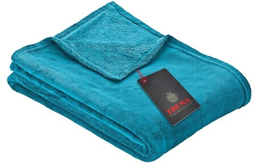 Ibena Olbia Fleecedecke 130x180 cm aus sehr weichem Polyester in vielen Trendfarben und 2 Größen