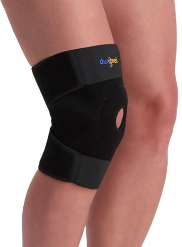 Dunimed Wickel-Kniebandage - Einstellbare Kniestütze - Orthopädische Bandage - Ideal bei leichten Knieprobleme