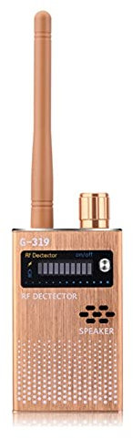 RH-HPC GPS detector Anti-Spy GPS RF Mobile Phone Signal Detector Device Tracer Finder 2G 3G 4G Detection For Telecommunications Signal Bug(Gold) radar detector