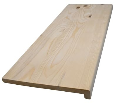 Hilwood - Fensterbank Renovierungsstufe Treppenstufe 20 mm Fichte, geölt o. natur (Breite: 30 cm, natur, Länge: 160 cm)