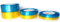 Set zwei Farben Gelb und Aquablau Blau Satinband Schleifenband Dekoband Band Bastelband Zierband Satin Ukraine Ukrainian 0, 11EUR/M (6mm)