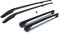 Dachreling + Dachträger Set für VW Caddy 2003-2015 L2 Langer Alu Schwarz 4tlg
