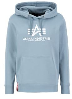Alpha Industries Herren Basic Hoody Kapuzensweat Für Kapuzenpullover, Greyblue, M EU