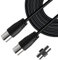 Chaowei 2m Long TV Coaxial Extension Cable-Coaxial Satellite Cable TV Antenna AV Lead Male to Female with IEC Connector for Freeview,SKY/SKY HD, Virgin, BT, DVD, VCR Connect to Television