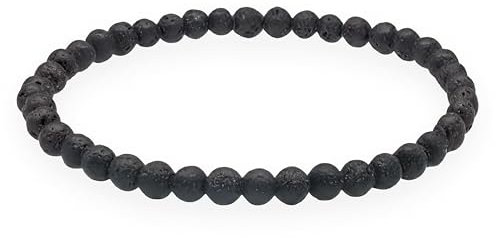 Lebensquelle Plus Mini Kugelarmband | 4mm | Hochwertiges Edelsteinarmband (Lavastein)