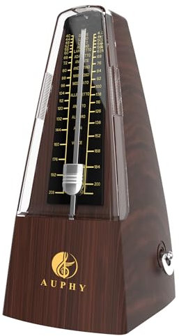 Mechanisches Metronom, Universalversion mit Akzentglocke, Präziser Takt und Kräftiger Klang, geeignet für Klavier, Gitarre, Schlagzeug, Saxophon, Trompete, Cello, etc