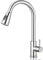 Holdfiturn Kitchen Tap With Pull Out Spray - 360° Swivel Single Handle Mixer Faucet - High Arc 1 Hole Sink Tap