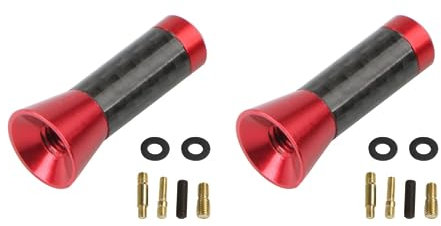 Viviance 2 Set 3.5CM Voiture Universelle Antenne Courte Auto Toit Radio Antenne Mini Antenne - Rouge