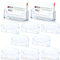 Leikurvo Lot de 10 Porte-Cartes de Visite en Acrylique Transparent - Support de Table pour Bureau et Exposition