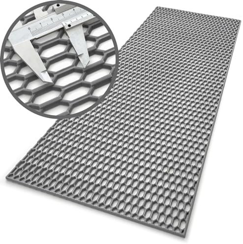 MR-Style Grande grille Racing Tuning 40 x 120 cm en plastique ABS nid d'abeille dans les couleurs RAL (gris foncé RAL 9023)