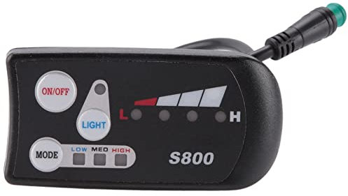 Elektrofahrrad 36V48V S800 LED LCD Meter Bedienfeld Display für Ebike Controller 5 Pin Wasserdicht Steckverbinder