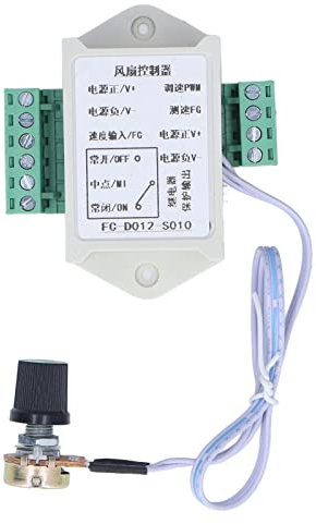 NDNCZDHC PWM Fan Controller, Fan Speed Regulator Motor 12V 4 Wire Motor Stall Protection Detection Speed Regulator FC-D012-S010