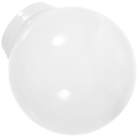 MAGICLULU Weißer Kugel Lampenschirm aus Acryl 12cm Gewindeöffnung Bruchfest und Verschleißfest für Außenbereich im Garten und Terrasse