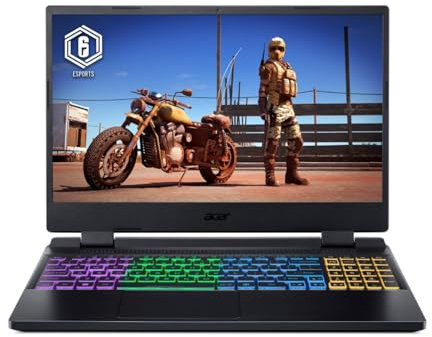 Acer Nitro 5 15,6 FHD IPS 144 Hz Ordinateur portable de jeu, Intel i7-12650H 10-Core, Nvidia GeForce RTX 4050 6 Go, 48 Go DDR5 4 To SSD, clavier rétroéclairé RVB, Thunderbolt 4, Wi-Fi 6, Win10 Pro,