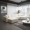 Fun Möbel Wohnlandschaft Schlafsofa Sofa Conor Premium (Kunstleder Creme)