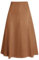 Kate Kasin Damen Eleganter Verdicktem Wildleder Midirock A-Linie Rock Faux Wildleder hoch taillierte Bodycon A-Linie Midi Röcke Braun L