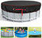12 Ft Round Pool Cover, Summer Pool Covers Protector with Accessories, Solar Covers for Above Ground Pools,Round Hot Tub Cover Ideal for Waterproof and Dustproof