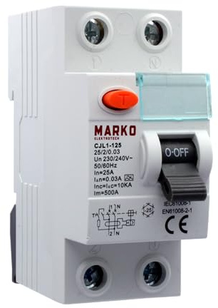 Fehlerstromschutzschalter FI-Schutzschalter FI-Schalter RCD 25A 2 polig 30mA Typ A 10kA
