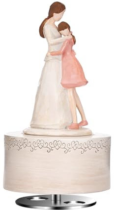 WJYIKEE Spieluhr – Geschenk für Mutter, speziell zum Muttertag, Geburtstag, Weihnachten, Neujahr – Figuren Mutter Tochter