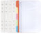 A6 Nachfüllpapier 80 Blatt 6 Löcher Planer-Einlagen mit 5Pcs Papiertrenner und 4Pcs Binder-Taschen Ringbucheinlagen für Notizbuch, Planer, Tagebuch, Reisetagebuch, Organizer