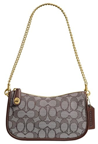 Coach Women's Swinger Bag 20 in Signature Jacquard, B4/Oak Maple, One Size