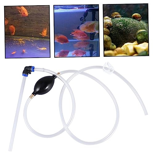 GANAZONO 25cm Aquarium Wasser Changer Werkzeug Siphon Pumpe Kies Mit Griff Zufällige Farbe