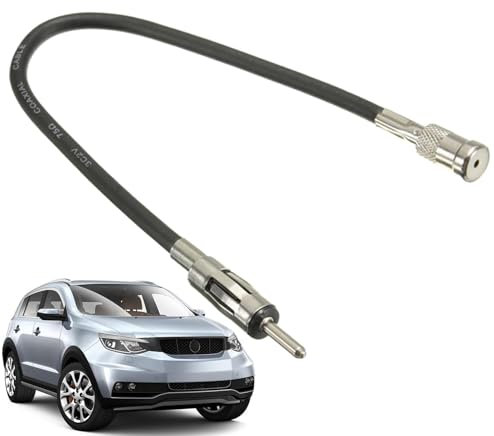 Adaptador de antena - Receptor DIN a ISO, adaptador de antena de radio | Cable adaptador para radio de coche, conector de antena para coche, cable alargador de antena para coche, convertidor de antena