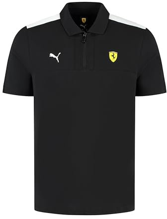 PUMA Scuderia Ferrari F1 Polo Classica Uomo - Nero - Taglia: S