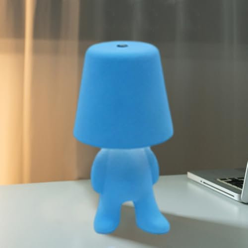 Umikk Nachttischlampe mit Touch Steuerung, Kreative Thinker Statue Dekorative LED Tischlampe, 3 Helligkeitsstufen Wiederaufladbares Nachtlicht, Moderne Home Office Regal Dekoration (Stil 6)
