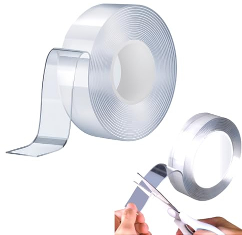 Premium Nano Tape 3 meter – Wiederverwendbares Transparentes Nano Klebeband – Überragende Klebekraft Für Vielseitige Anwendungen – Ideal Für Haushalt Und Büro，doppelseitiges Klebeband Extra Stark