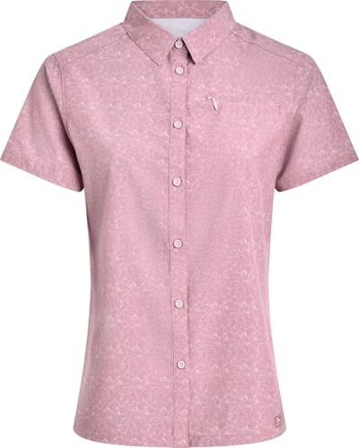Mc Kinley Damen Palila II T-Shirt, AOP/Rose Dark, 42