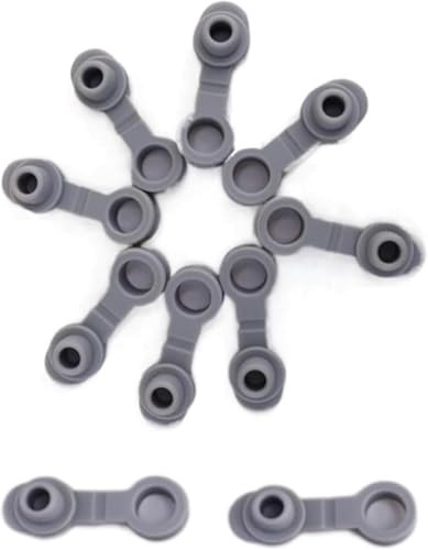 10Pcs Universal Silicone Sealing Bottle Straw Hole Grommets Stopper Lids Straw Plug Replacement 20/30Oz Thermos Cup, Wine Stoppers, Wine Stoppers and Pourers (Grey)