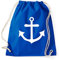 STYLETEX23 Anker Zeichen Turnbeutel Sportbeutel, Royalblue