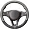 COFIT Lenkradbezug für Auto Universal LenkradhüLle Anti-Rutsch Lenkrad Bezug Leder SchutzhüLle M 37-38cm Grau und Schwarz