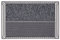 CarFashion 258282 PUR|DualClean – Fussmatte, Türmatte, Fußabtreter, Eingangsmatte, für Innen und Aussen, Anthrazit-Metallic Oberfläche, Scraper-Noppen mit Textilbelag, Größe ca. 59 x 39 cm