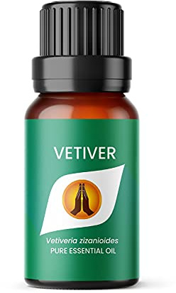 Vetiver Essential Oil, 10ml | Essential Oils Fragrance for Diffuser for Home, Candle Making, Wax Melts, Cleaning, humidifier | Pure, Natural, Vegan, Made in UK