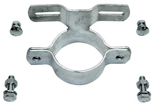 SN-TEC Schildhalterung/Schilderhalter/Schilderschelle/Masthalterung verzinkt für Pfosten-Ø 56-62 mm, Befestigungsabstand Schild 50-100mm (Mengenauswahl möglich) (1)