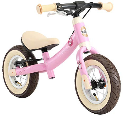 BIKESTAR Kinder Laufrad Lauflernrad Kinderrad für Mädchen ab 2-3 Jahre | 10 Zoll Sport Kinderlaufrad | Pink | Risikofrei Testen