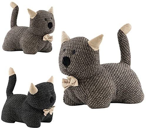 Large Heavy Fabric Animal Kitten Door Stop Home Office Cuddly Toy Doorstop