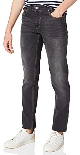 Atelier GARDEUR Herren Straight Jeans BATU-2 Comfort Stretch Grau (Anthrazit 198) W40/L34 (Herstellergröße: 40/34)