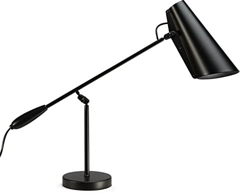 Northern Birdy Tischleuchte aus Aluminium und Stahl hergestellt, in der Farbe: schwarz, Maße: Breite: 60 cm, Höhe: 43 cm, Kabellänge: 200 cm, 604