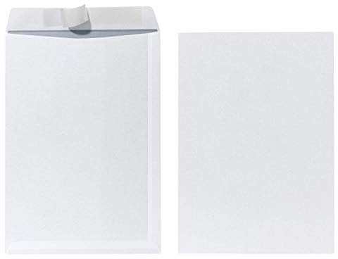 Herlitz Versandtasche C4 90 g Haftklebend, mit Innendruck in Folienpackung, eingeschweißt, weiß (250 Stück, Single)