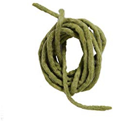 Madacha Kordel / Kordel aus Naturfilz, 100 % reine Wolle, grün, 160 cm +/- 5 cm, Grün, natürlich, Einheitsgröße